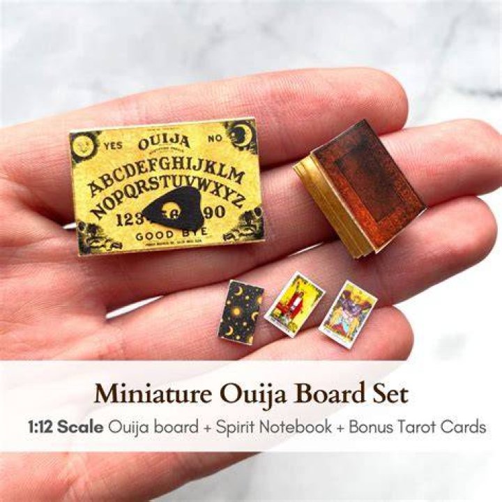 112 Dollhouse Miniature Ouija Board With Glow in the Dark Etsy