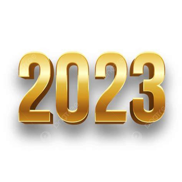 2023 Ano Novo Dourado PNG , 3d 2023, 2023 Ano Novo, Dourado 2023 Imagem