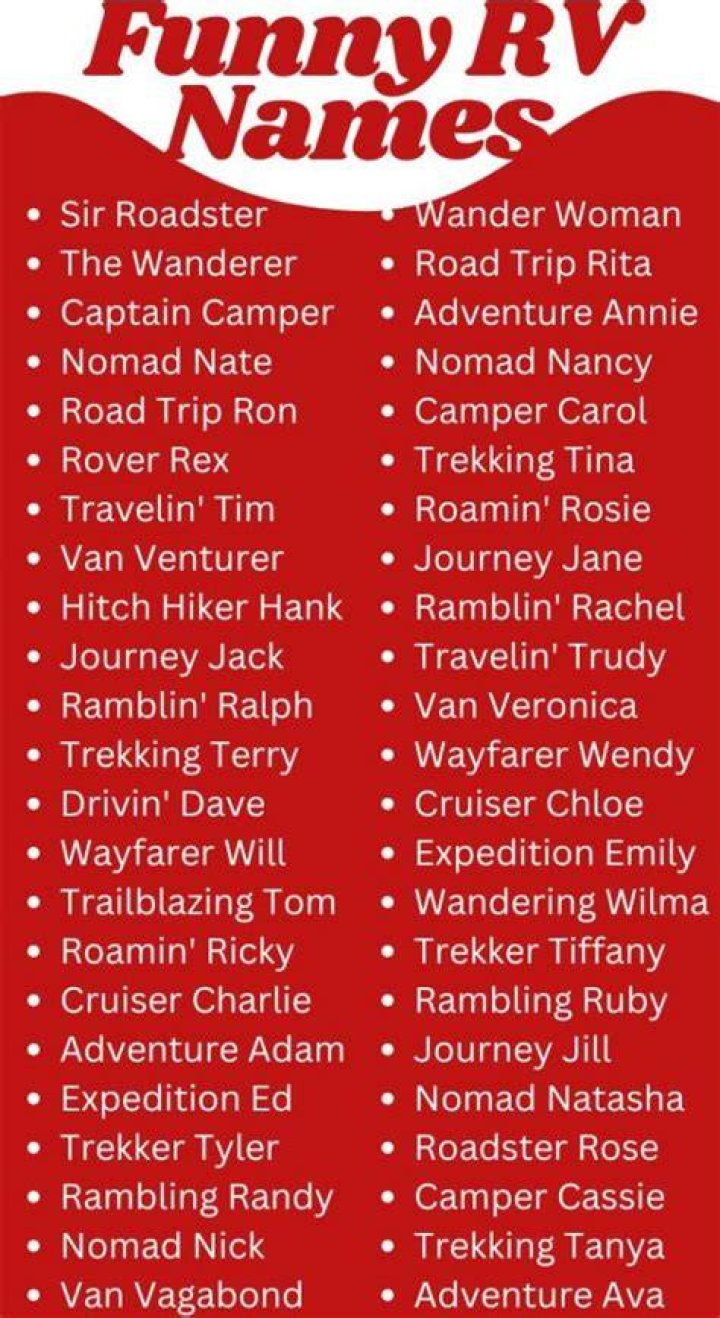 350+ Funny RV Names The Ultimate List