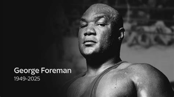 A boxing legend Foreman`s height, weight.