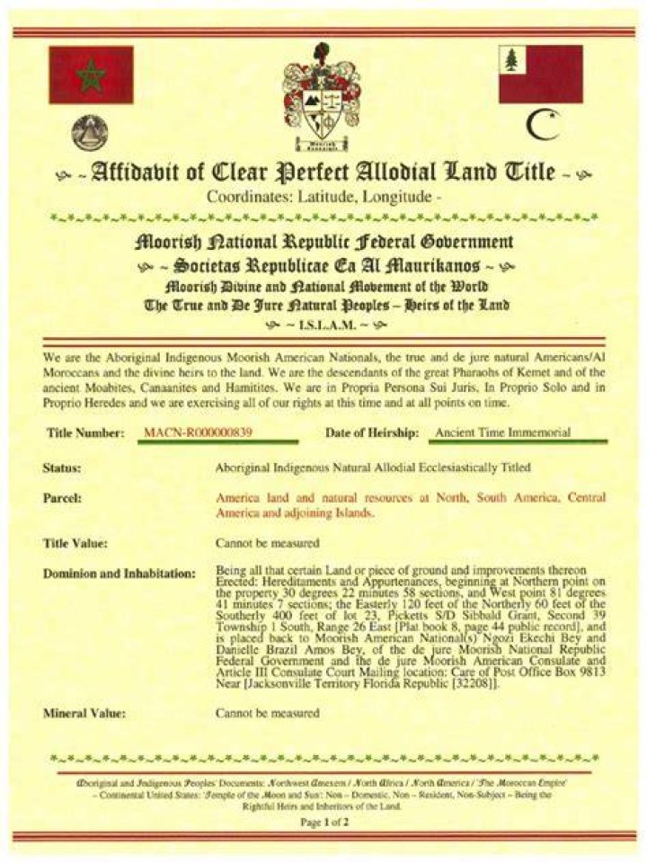 Allodial Title, Get an Allodial Title for your home