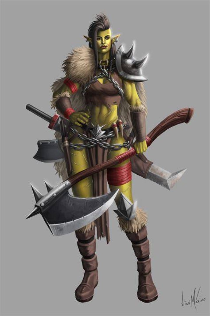 ArtStation Female Orc Fighter , Ilina Naydenova in 2020 Female orc