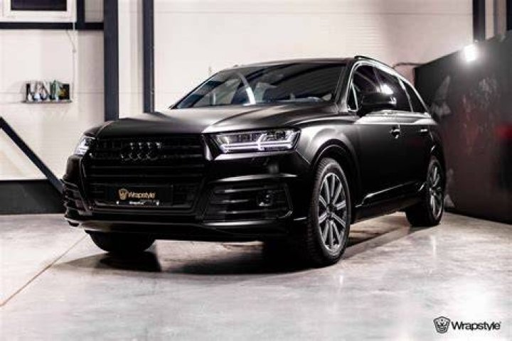 Audi Q7 Satin Black vinyl wrap installed by certified wrap&hellip; Flickr