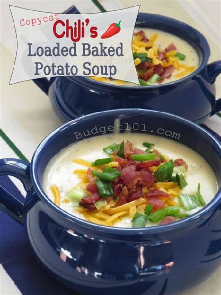 Chilis Loaded Baked Potato Soup Copycat Recipes Loaded baked potato
