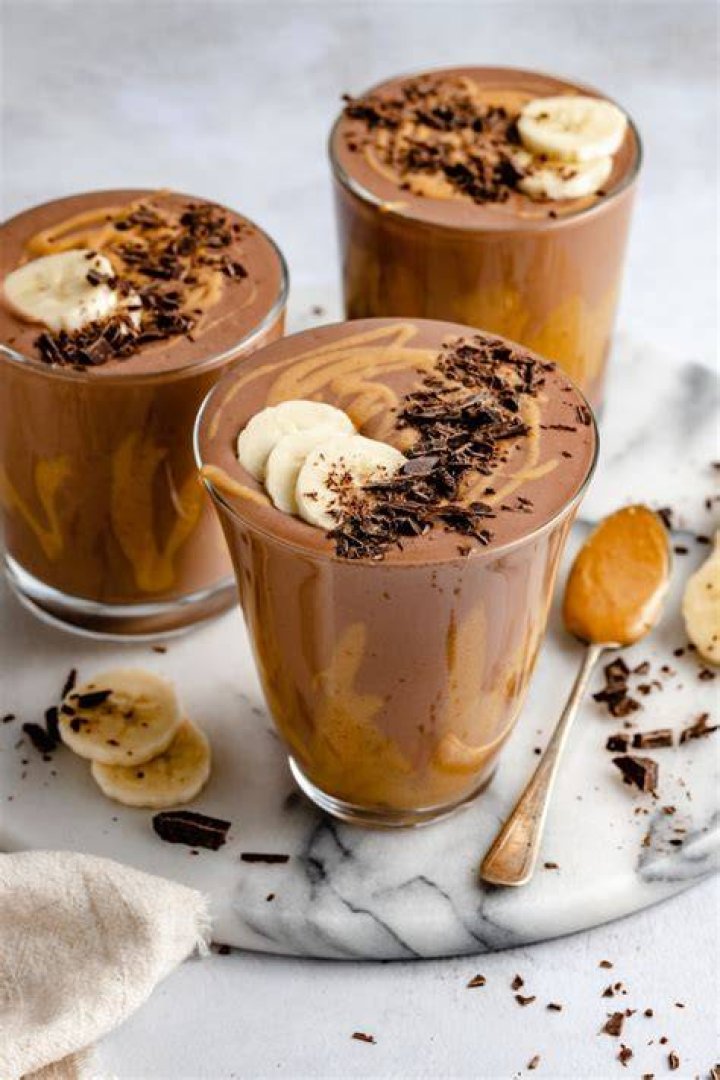 Chocolate Peanut Butter Banana Smoothie Celebrating Sweets
