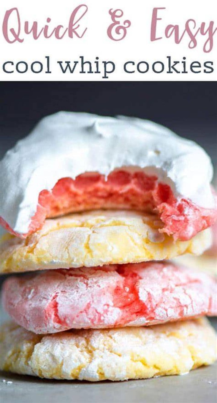 Cool Whip Cookies Recipe Just 4 Ingredients! Sugar & Soul