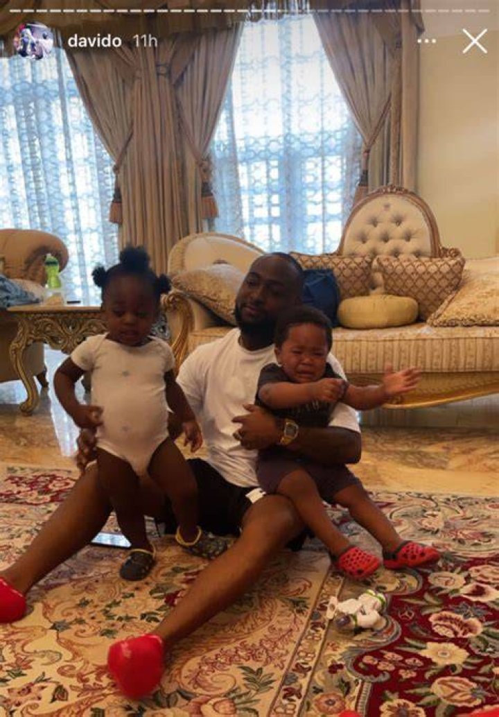Davido shares first photo of his son David Adedeji Ifeanyi Adeleke JR