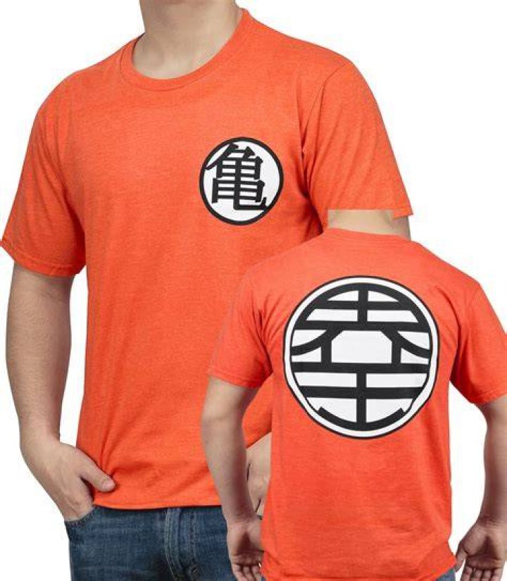 GOKU DRAGON BALL Z TSHIRT Blue Purple Tie Dye Japanese Kanji Big Logo