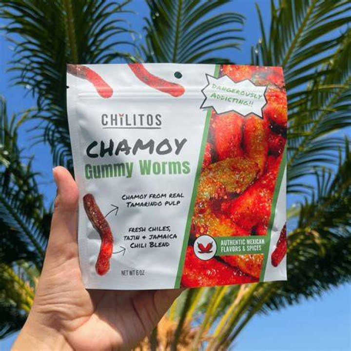 Gummy Worms With Chamoy Chilitos Dulces y Chamoy