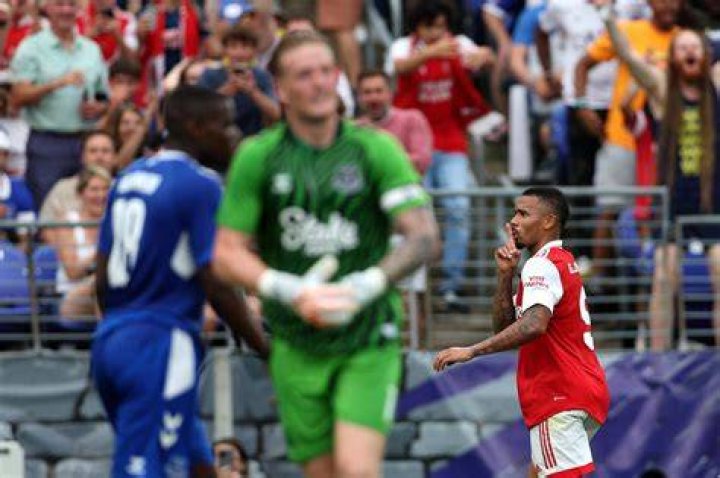 Jesus strikes early in Arsenal's 20 friendly win over Everton
