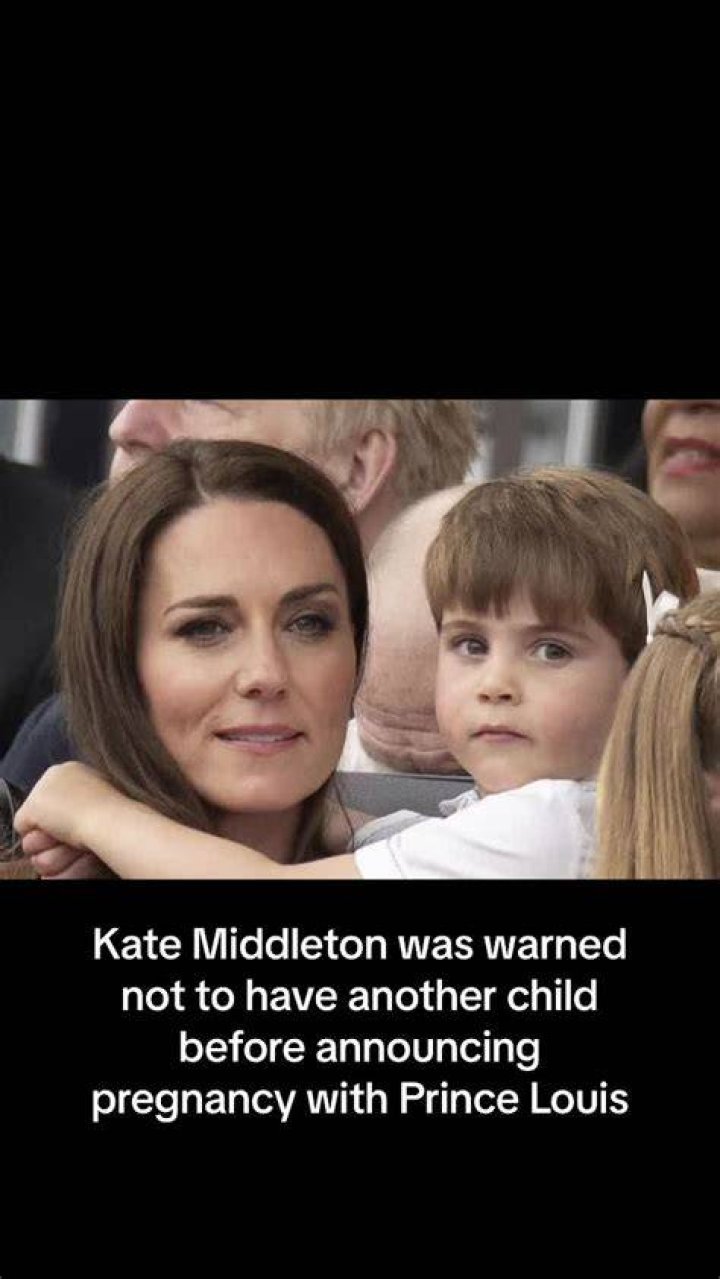 Kate Middleton was warned not to have another child before announcing