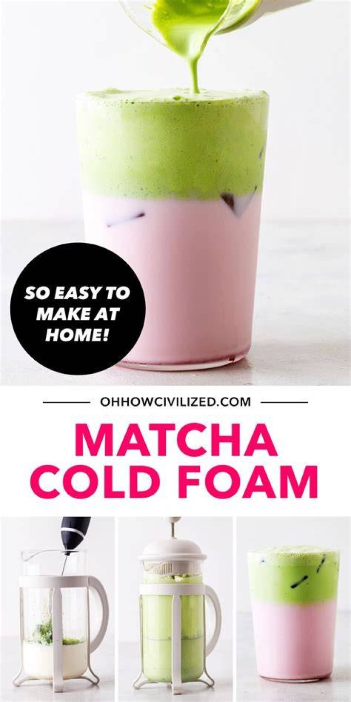 Matcha Cold Foam Oh, How Civilized