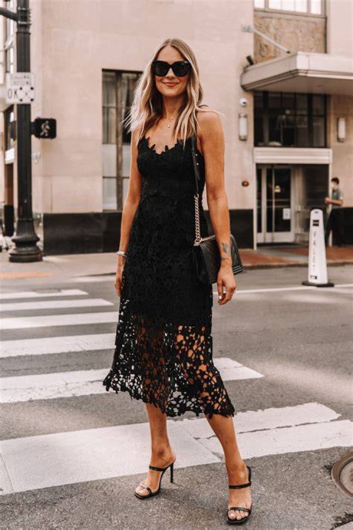 OOTD Black Lace Dress + C&eacute;line Luggage Tote La Petite Noob A
