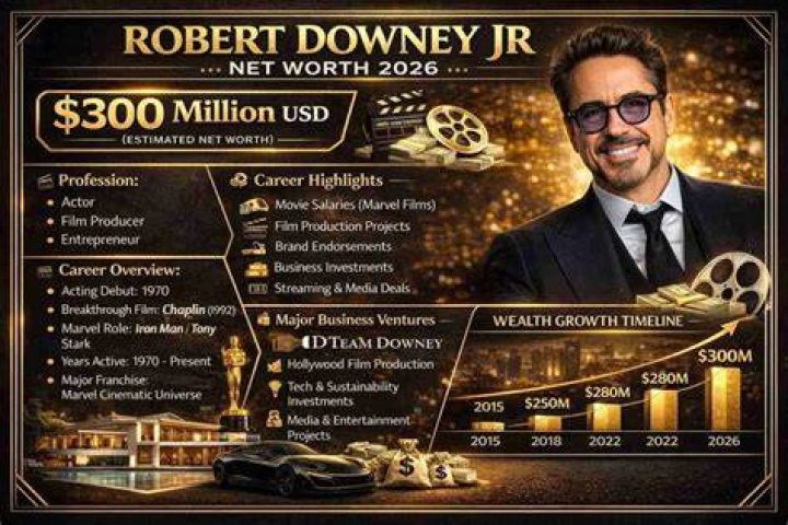 Robert Downey Jr.'s Net Worth And Financial Mastery