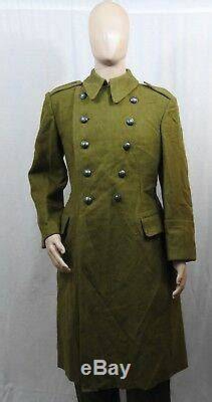 Romanian Military Vintage Wool Greatcoat Forces Uniform and Kit