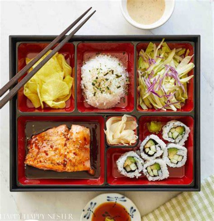 Salmon Teriyaki Bento Box Happy Happy Nester