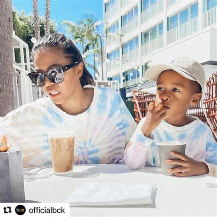 Singer Amerie with her son Flow & Style Celebrity Forum