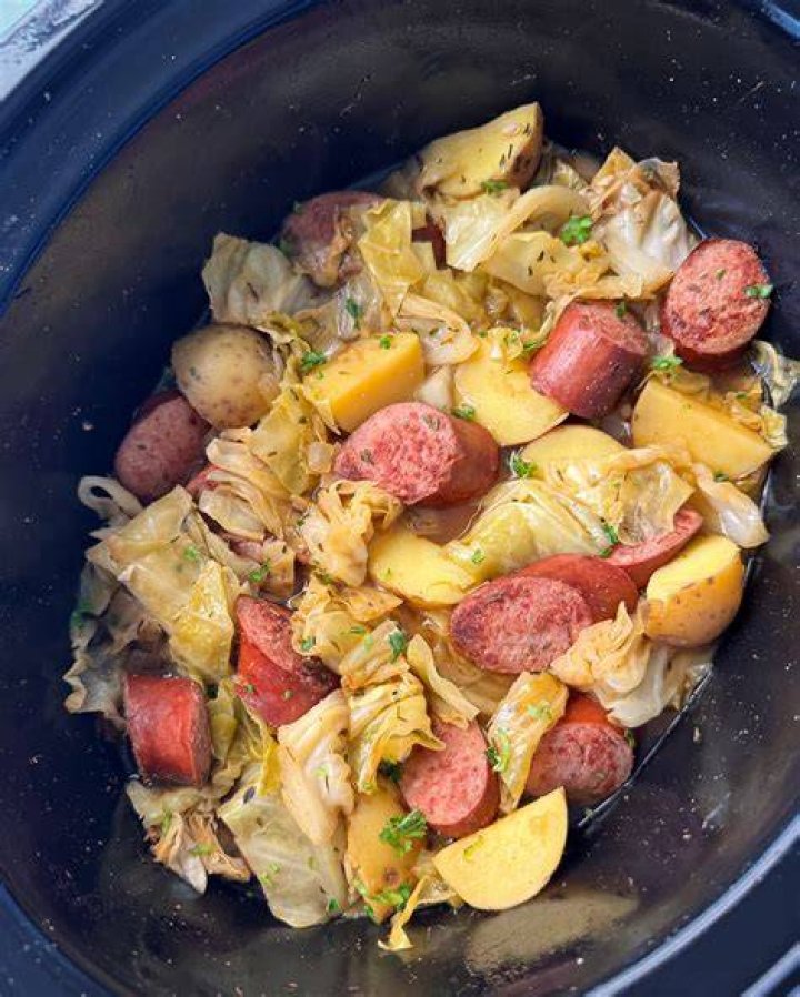 Slow Cooker Potatoes, Cabbage and Kielbasa Recipe Crockpot recipes